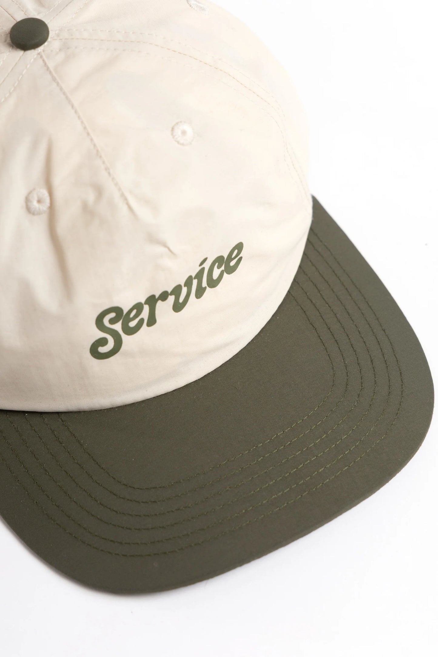 Service Works, Script Surf Cap, Off-White & Olive