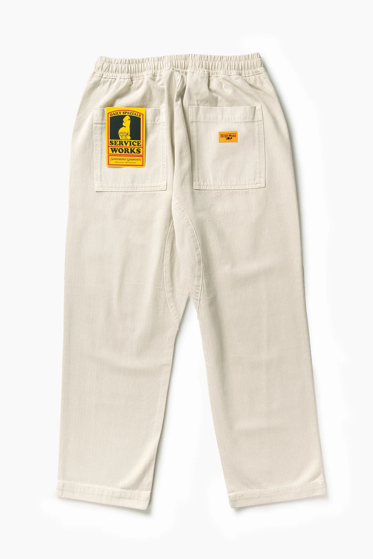 Service Works, Pigment Herringbone Chef Pants, Bone