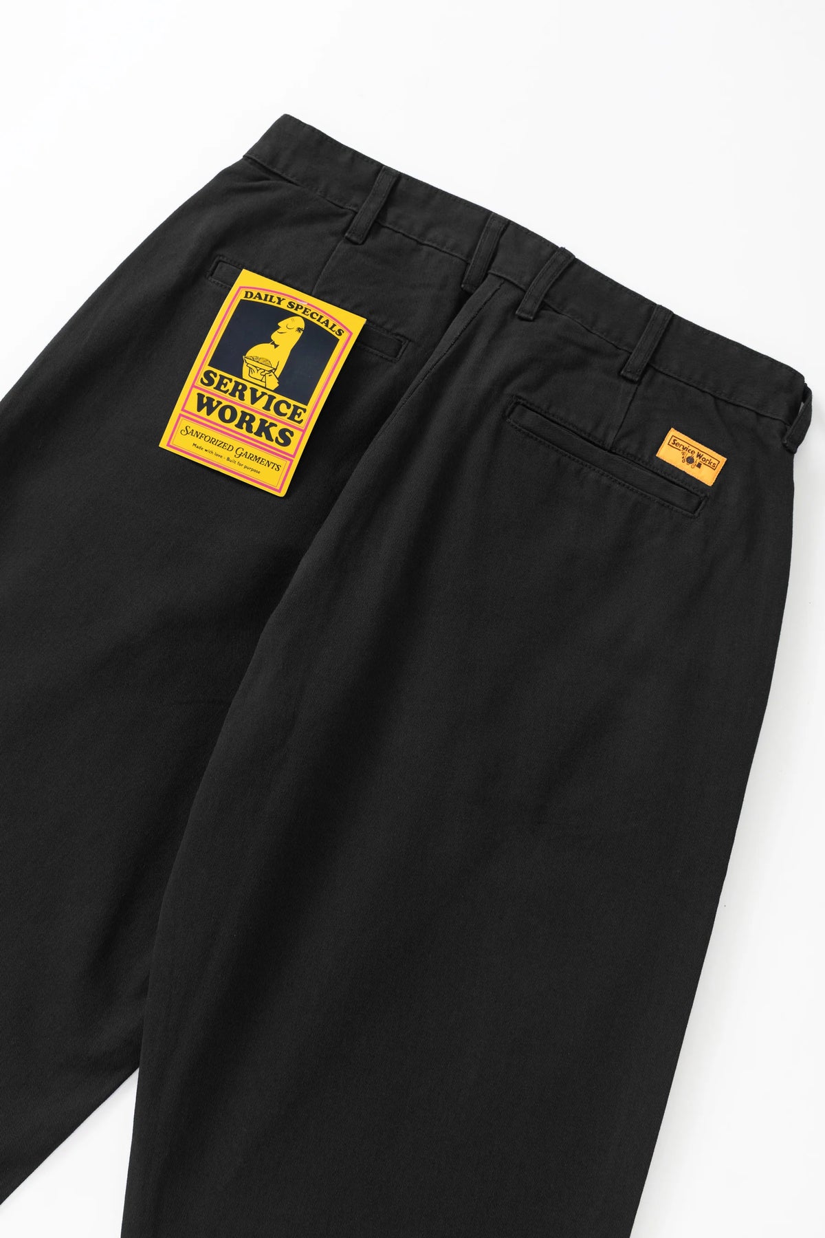Service Works, Twill Part Timer Pant, Black