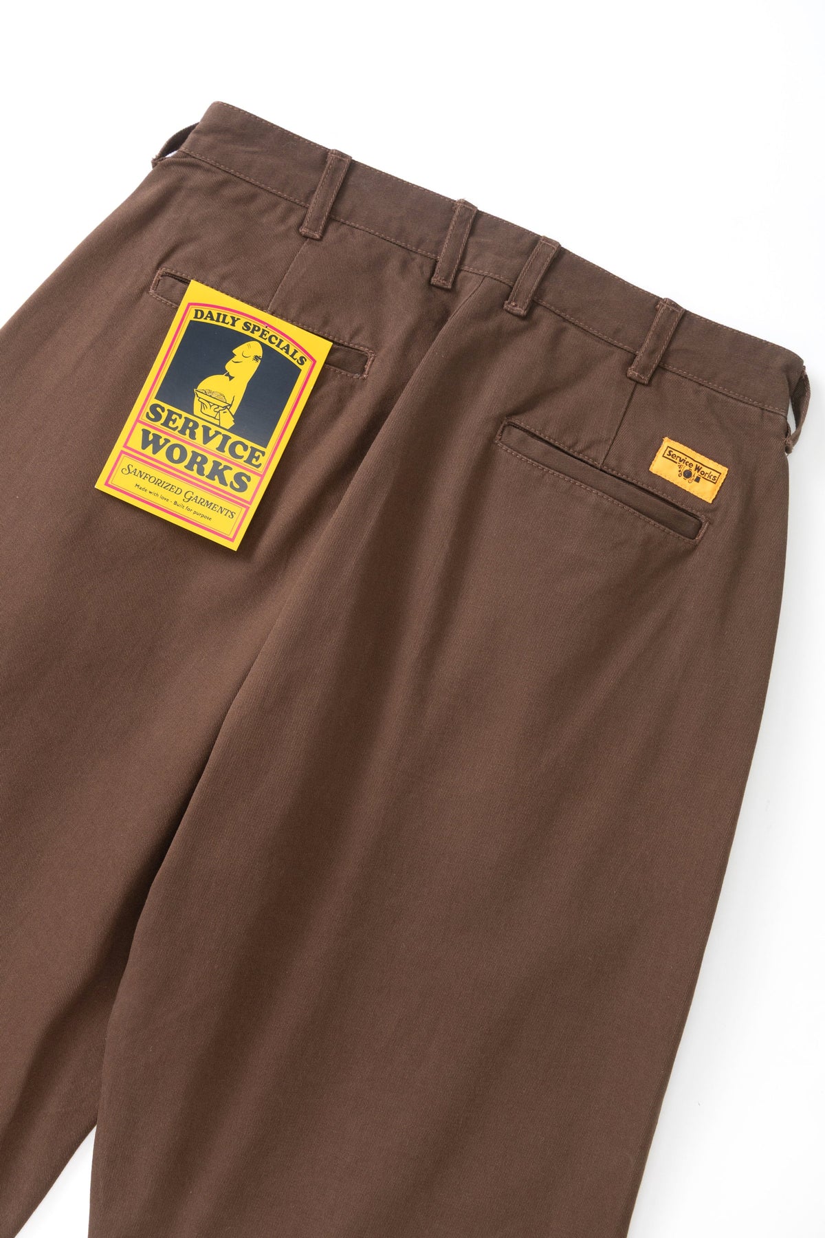 Service Works, Twill Part Timer Pant, Brown