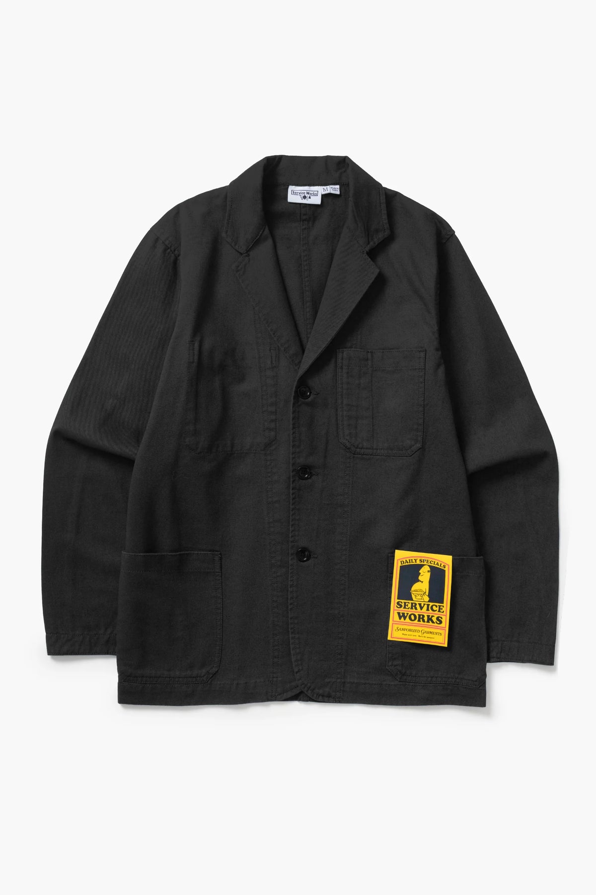 Service Works, Twill Server Suit Jacket, Black