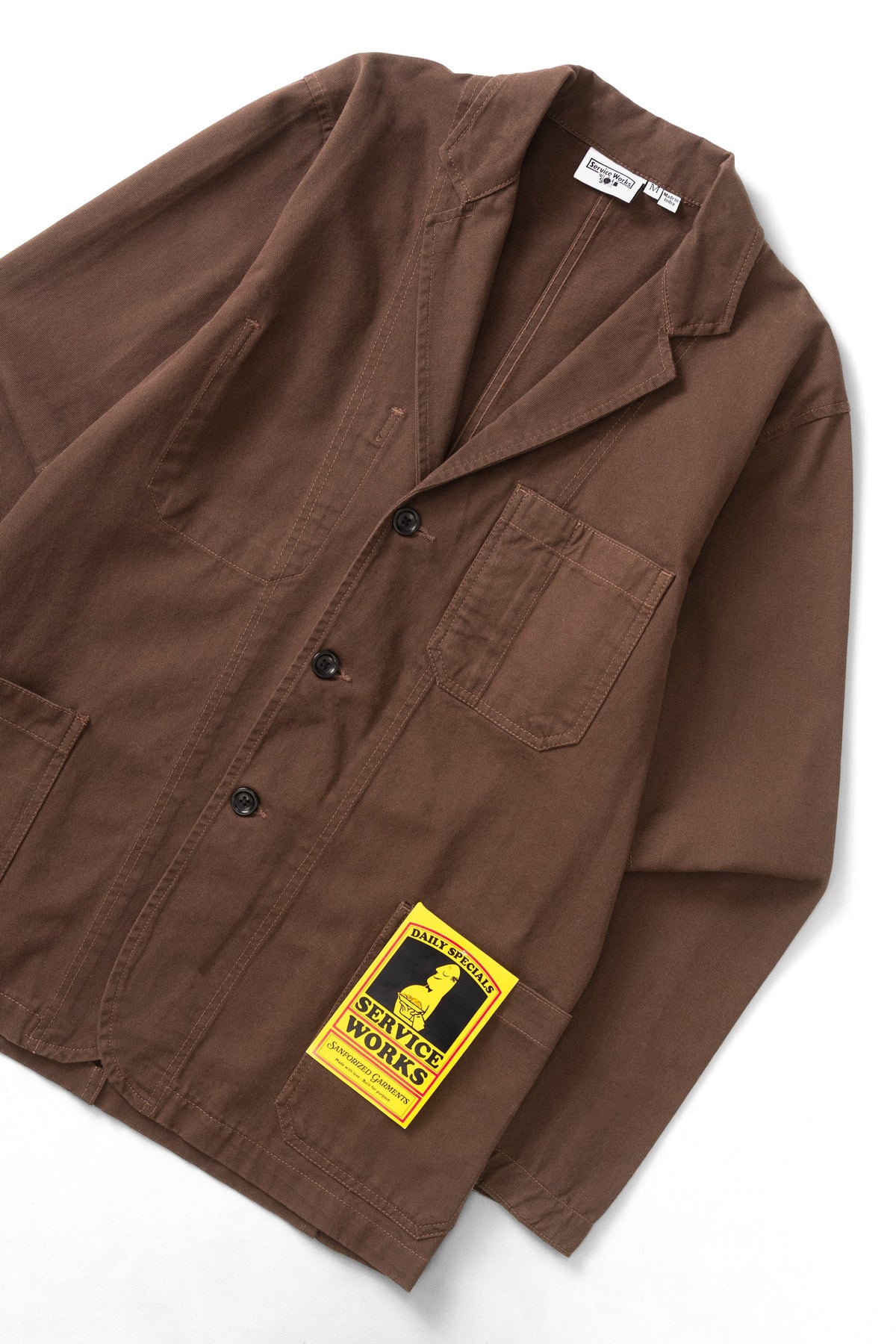 Service Works, Twill Server Suit Jacket, Brown