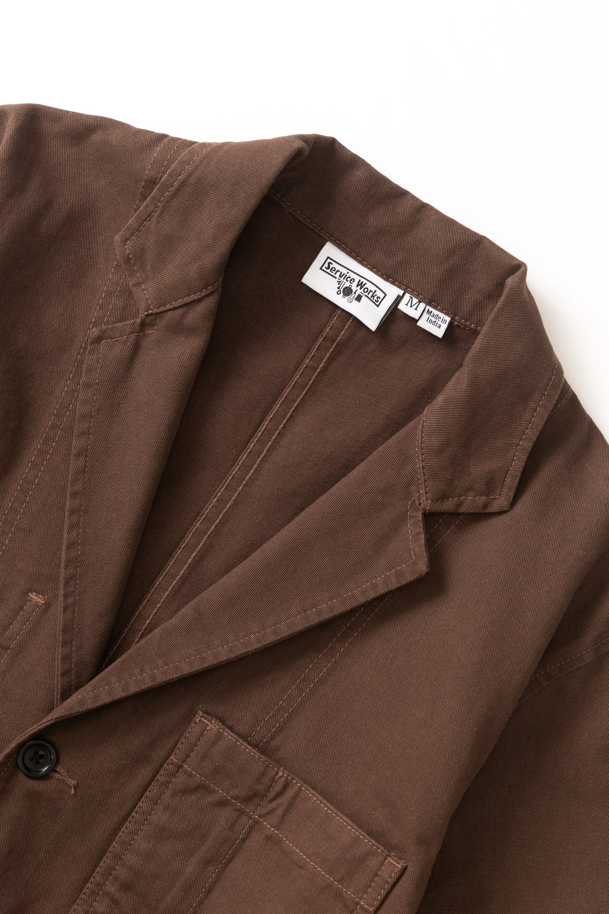 Service Works, Twill Server Suit Jacket, Brown