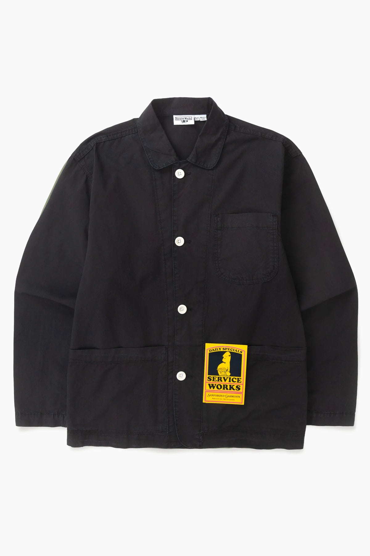 Service Works, Tech Twill Easy Chef Shirt, Black