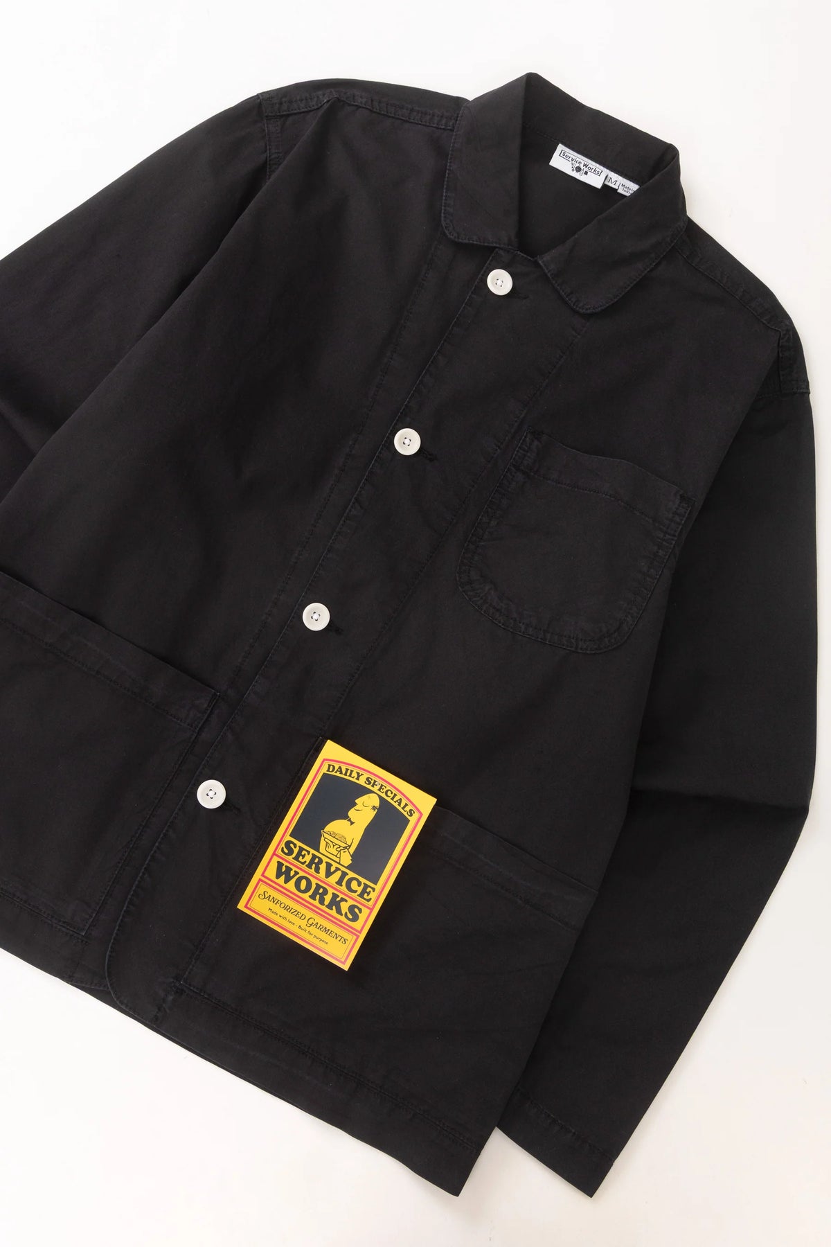 Service Works, Tech Twill Easy Chef Shirt, Black