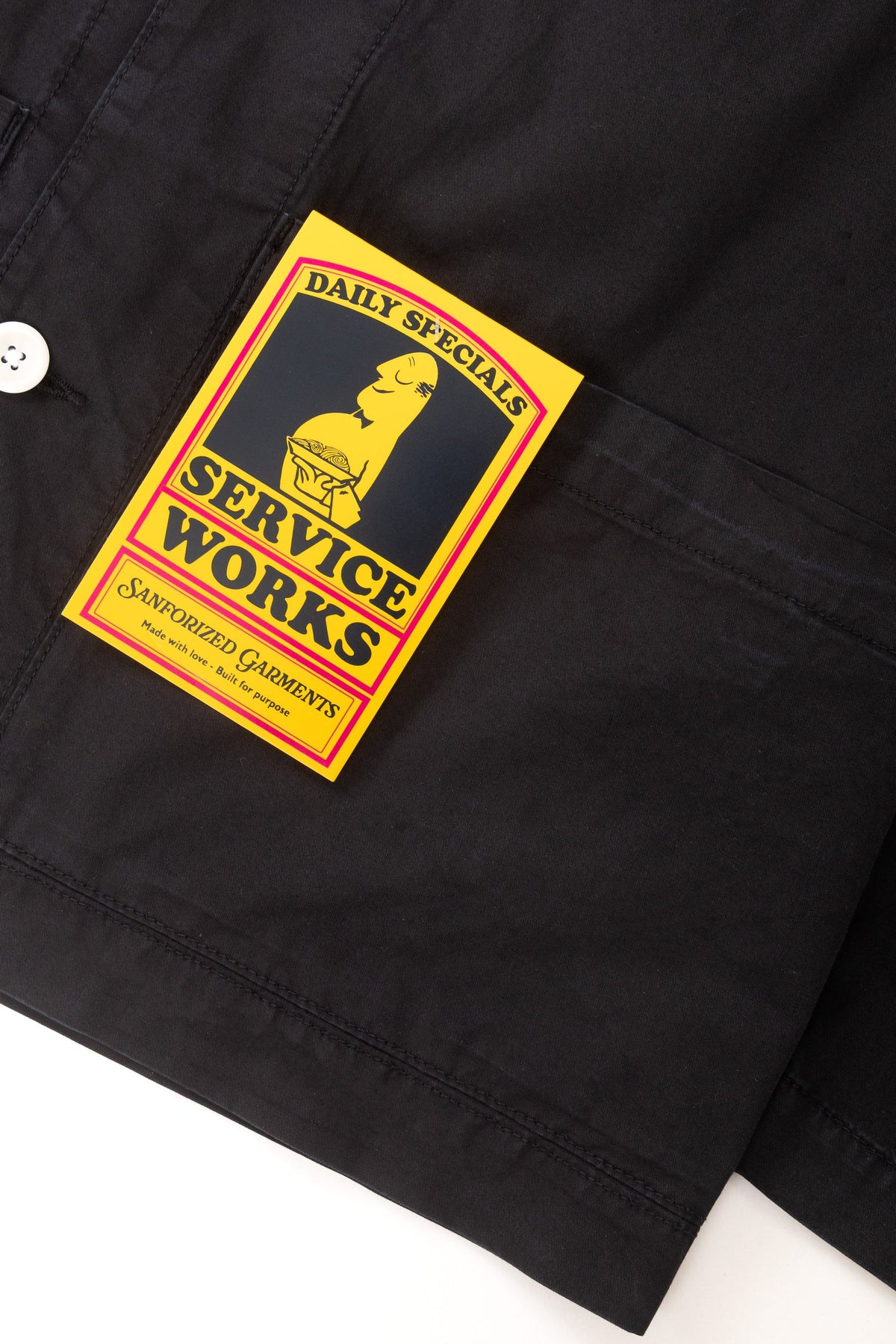 Service Works, Tech Twill Easy Chef Shirt, Black