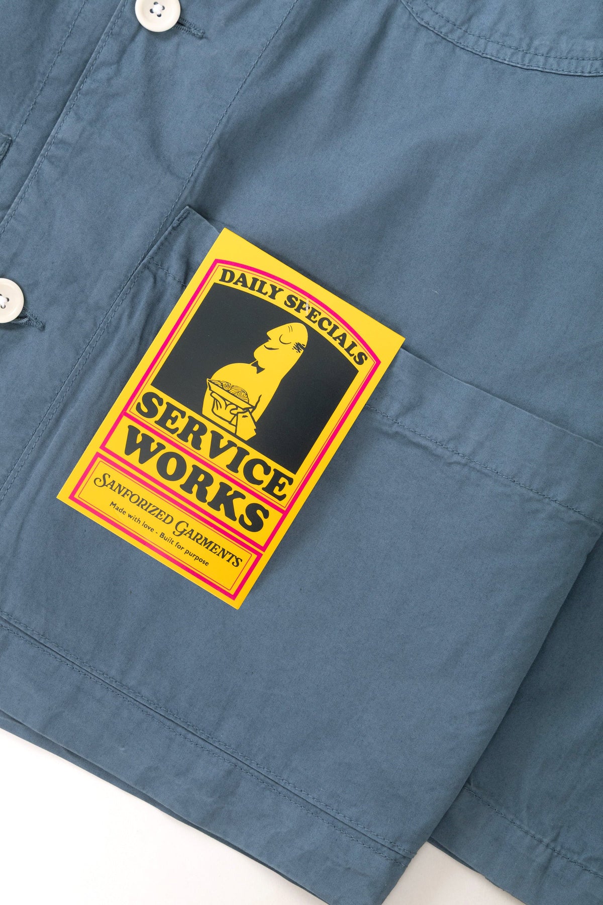 Service Works, Tech Twill Easy Chef Shirt, Slate