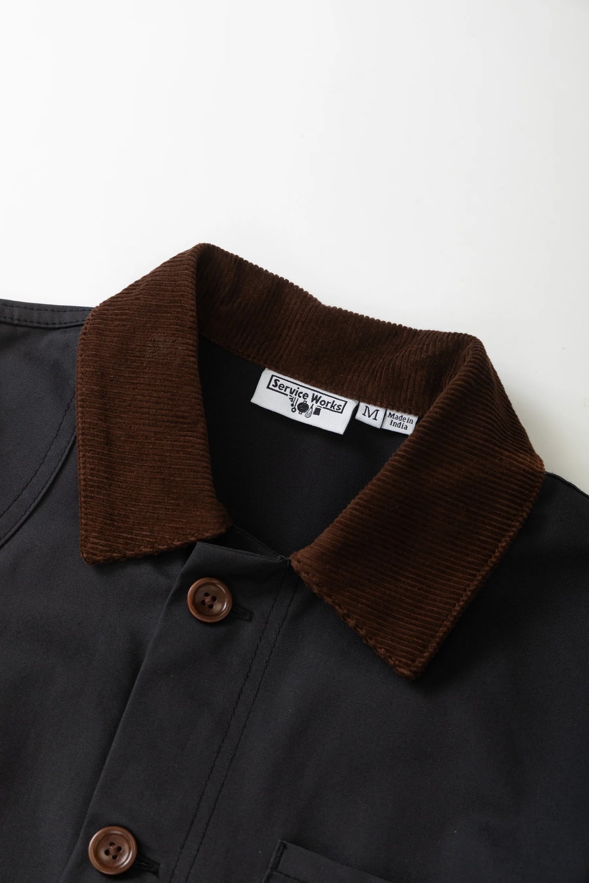 Service Works, Waxed Barn Coat, Black