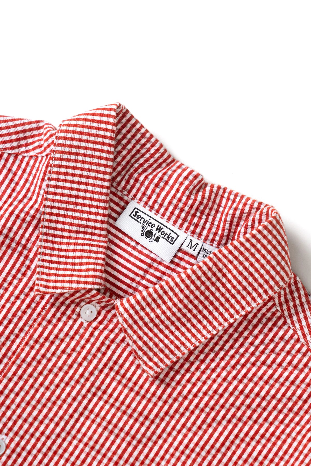 Service Works, Gingham Waiter Shirt, Red