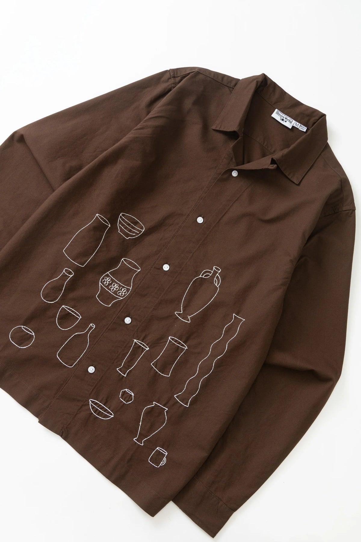 Service Works, Ceramic Resort Shirt, Brown