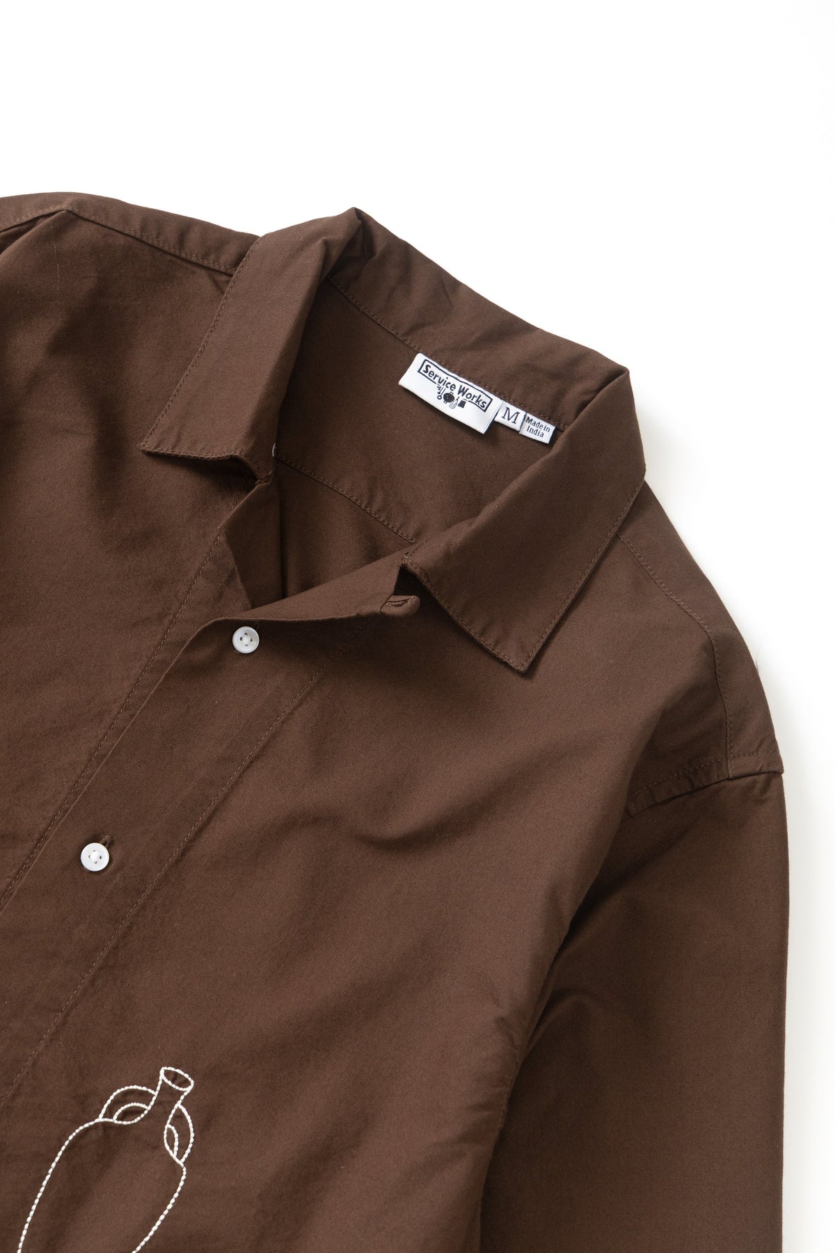 Service Works, Ceramic Resort Shirt, Brown