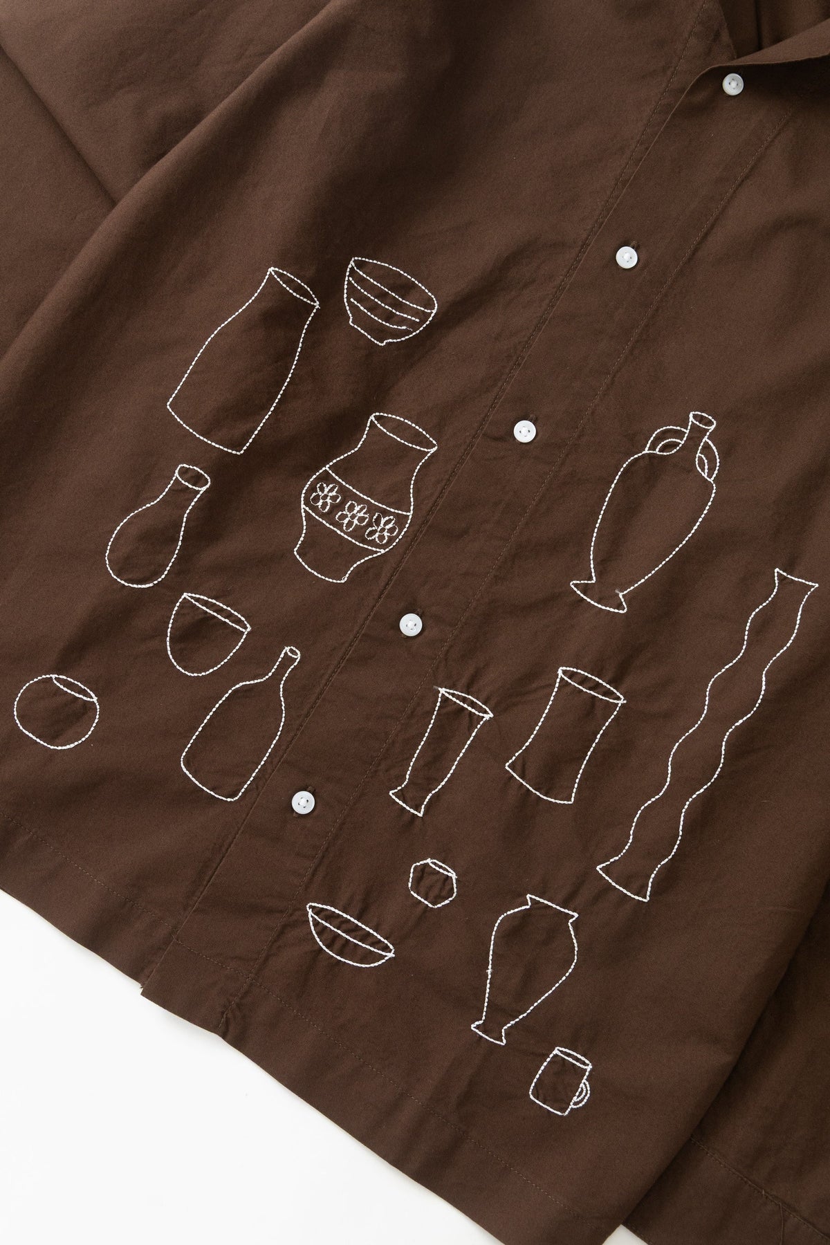Service Works, Ceramic Resort Shirt, Brown