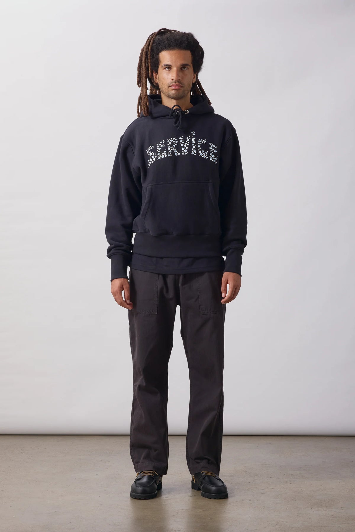 Service Works, Pigment Herringbone Chef Pants, Black