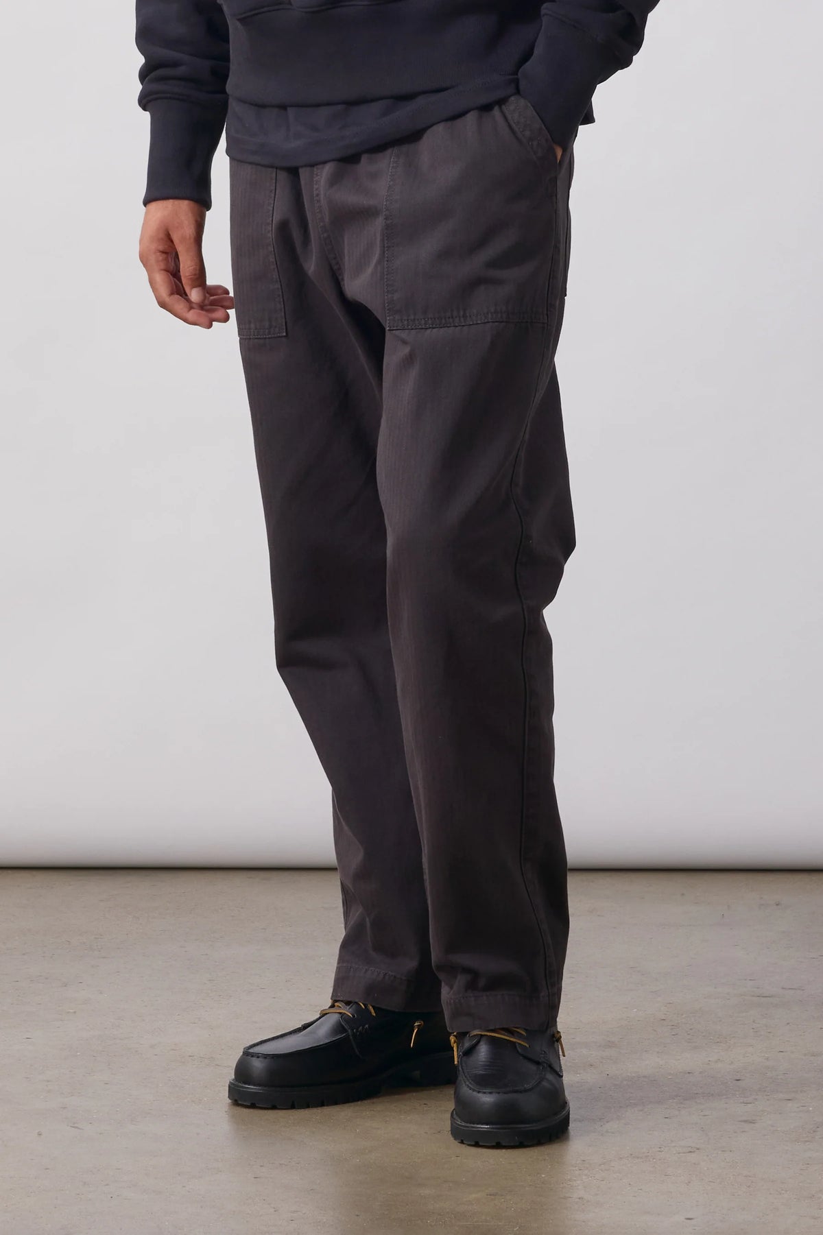 Service Works, Pigment Herringbone Chef Pants, Black