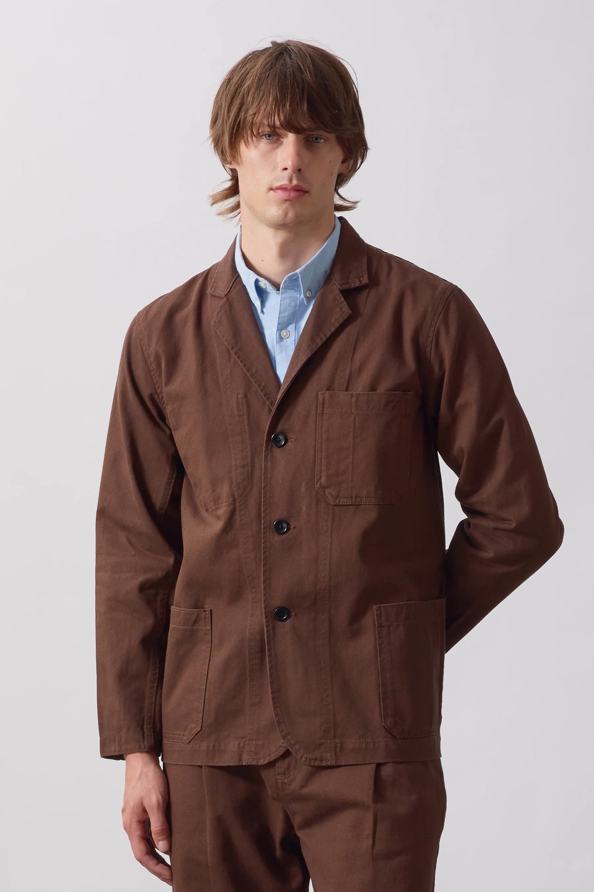 Service Works, Twill Server Suit Jacket, Brown