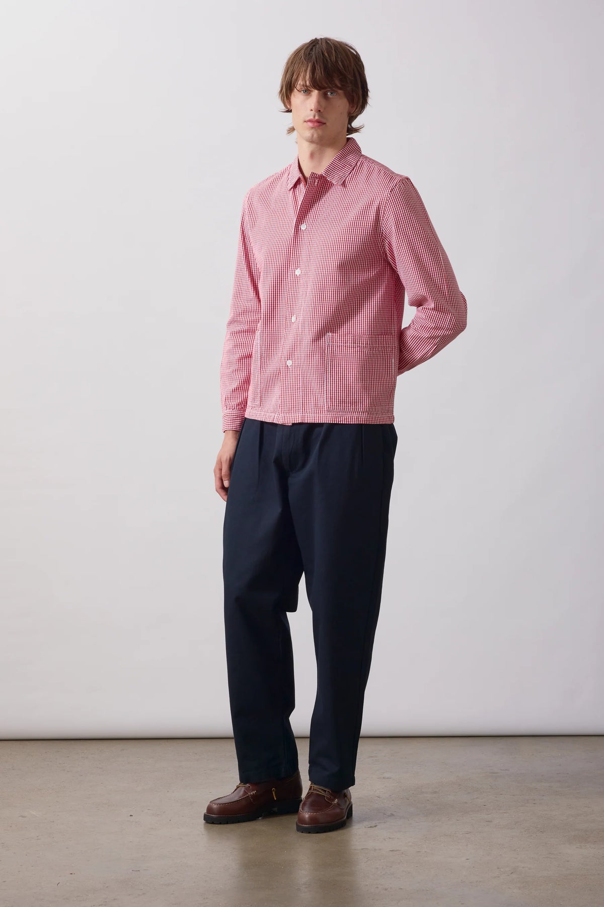 Service Works, Gingham Waiter Shirt, Red