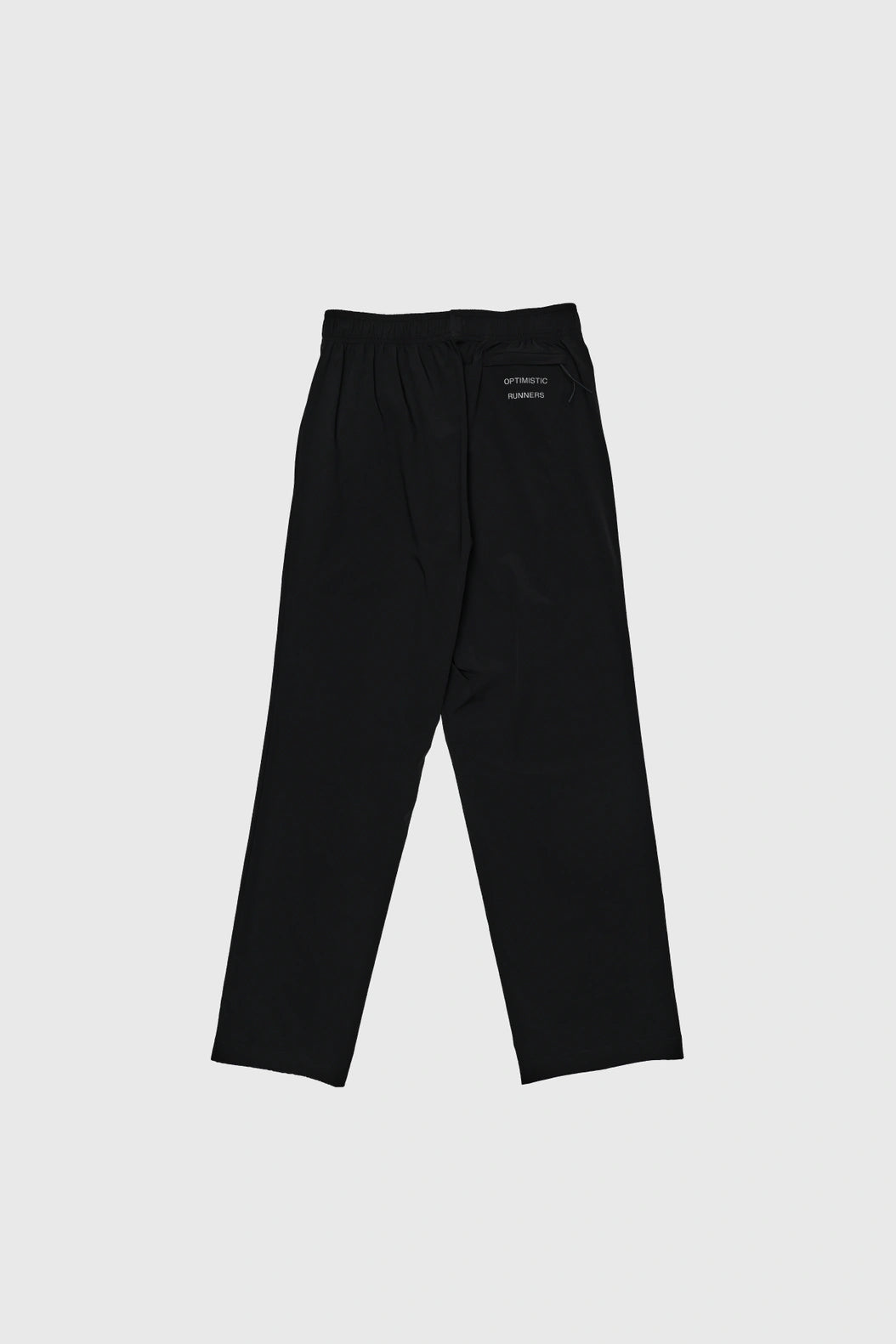 Optimistic Runners, Side Striped Wide Pants, Black