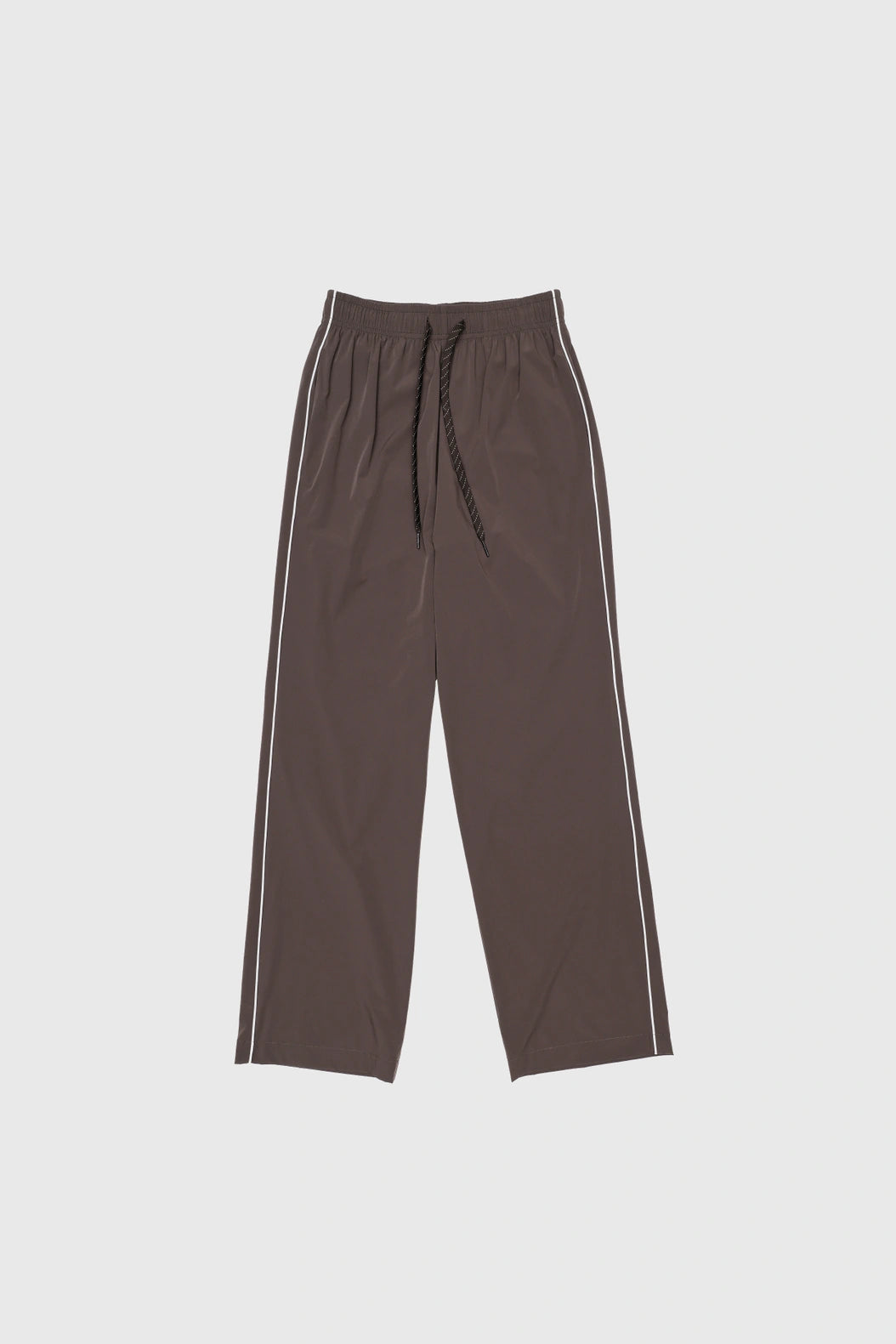 Optimistic Runners, Side Striped Wide Pants, Brown