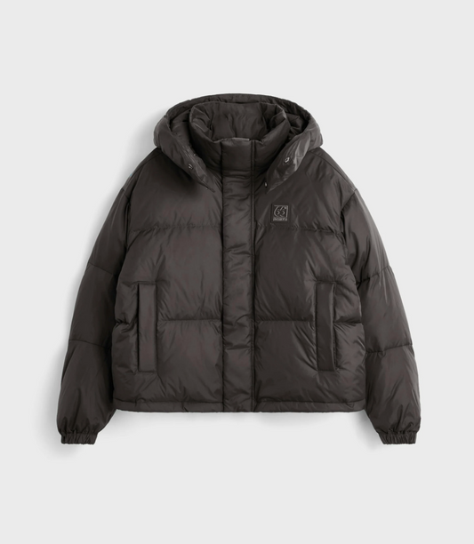 66 North, Dyngja Down W Cropped Jacket, Licorice