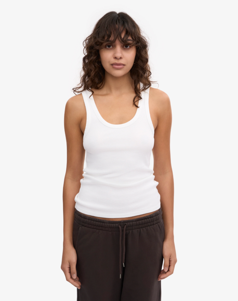 Colorful Standard, Women Organic Rib Tank Top - Optical White
