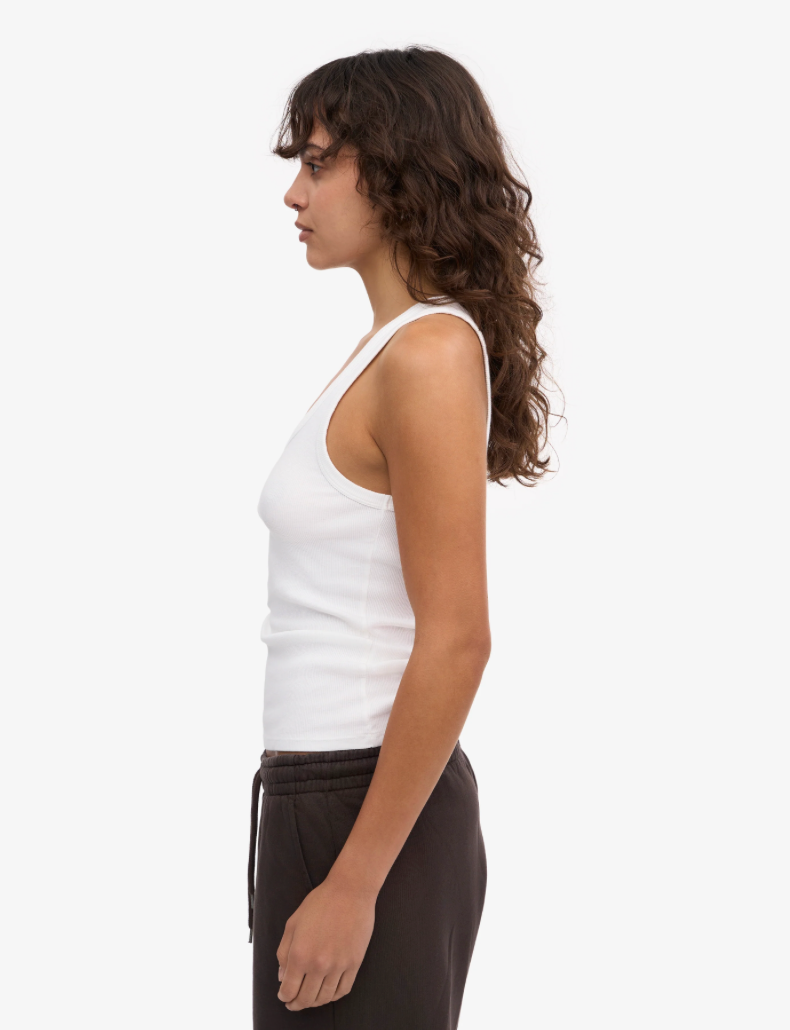 Colorful Standard, Women Organic Rib Tank Top - Optical White