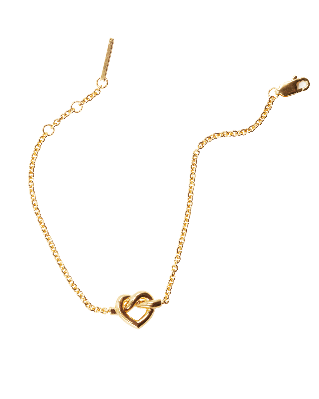 Jane Kønig, Tied Heart Necklace, Guld