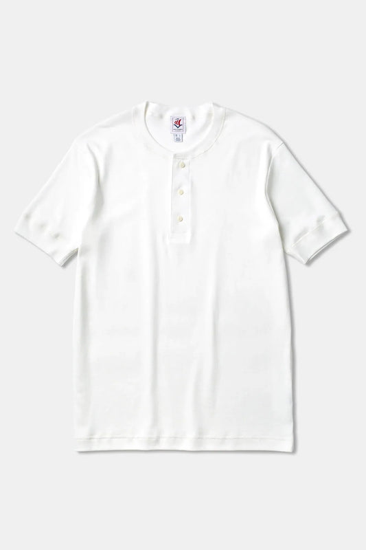 Victory Essentials, VE Karl SS Henley 230, Off White