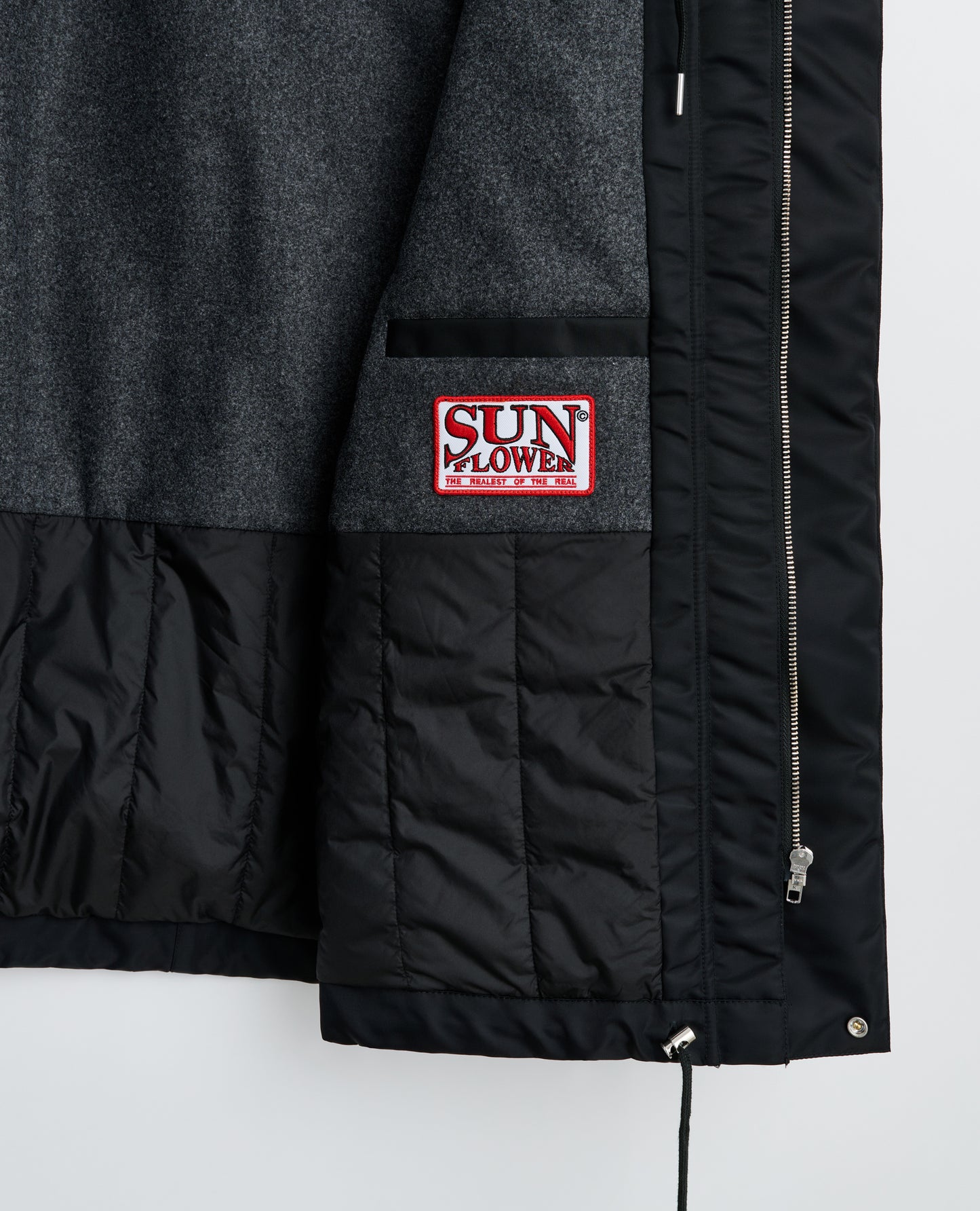 Sunflower, Winter Field Jacket Nylon, 999 Black