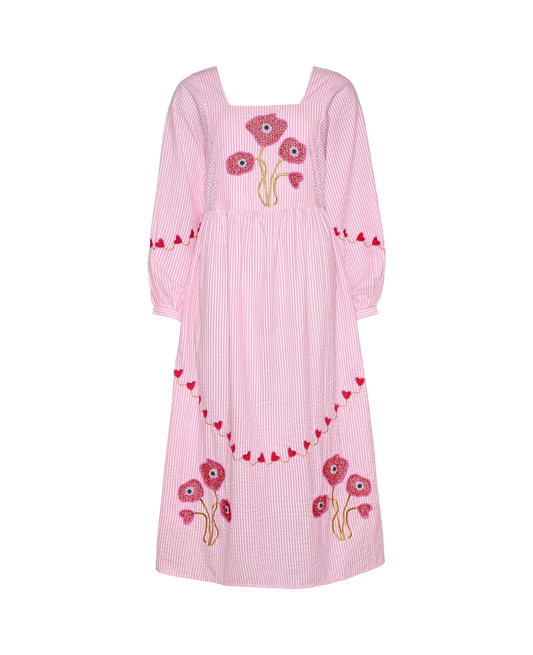 PRE ORDER - levering uge 21. Sissel Edelbo, Wenke Dress, Pink Stripes