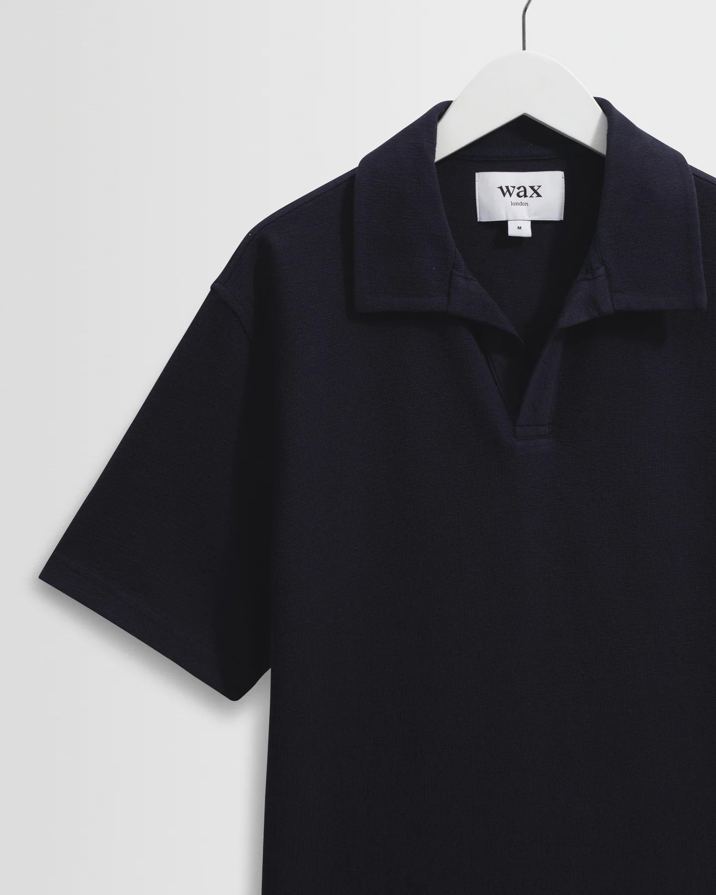 Wax London, Atwood Organic Cotton Polo Shirt, Navy Blue