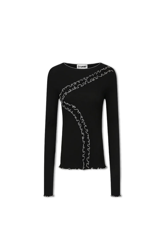 OpéraSport, GISÈLE SEAMLESS TOP, Black