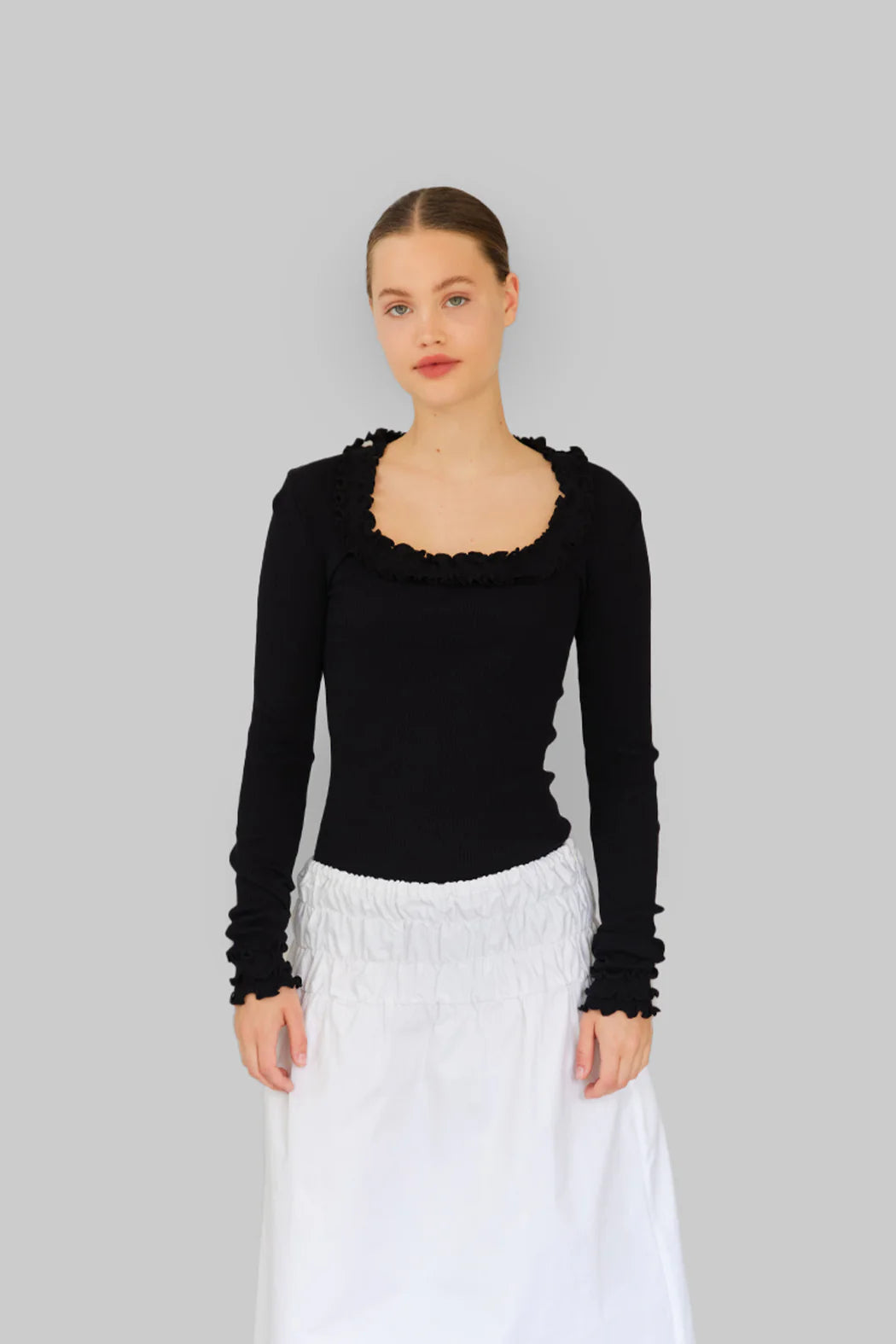 OpéraSport, ROSIE SEAMLESS TOP, Black