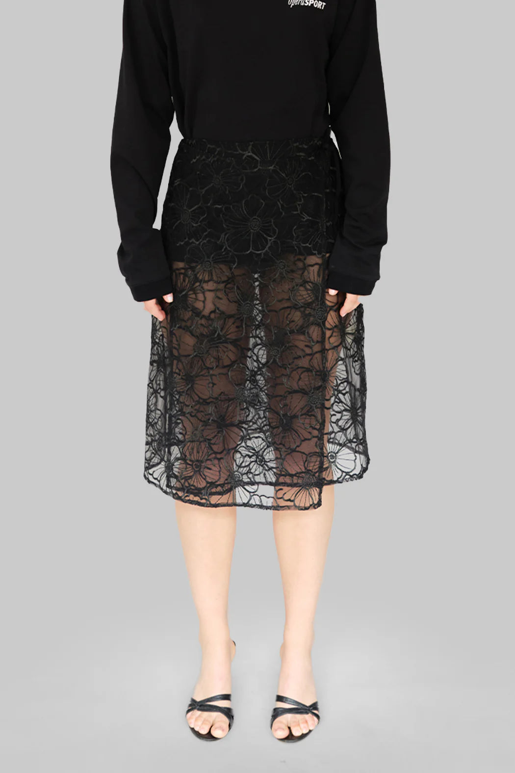 OpéraSport, ALBA LONG SKIRT, Black