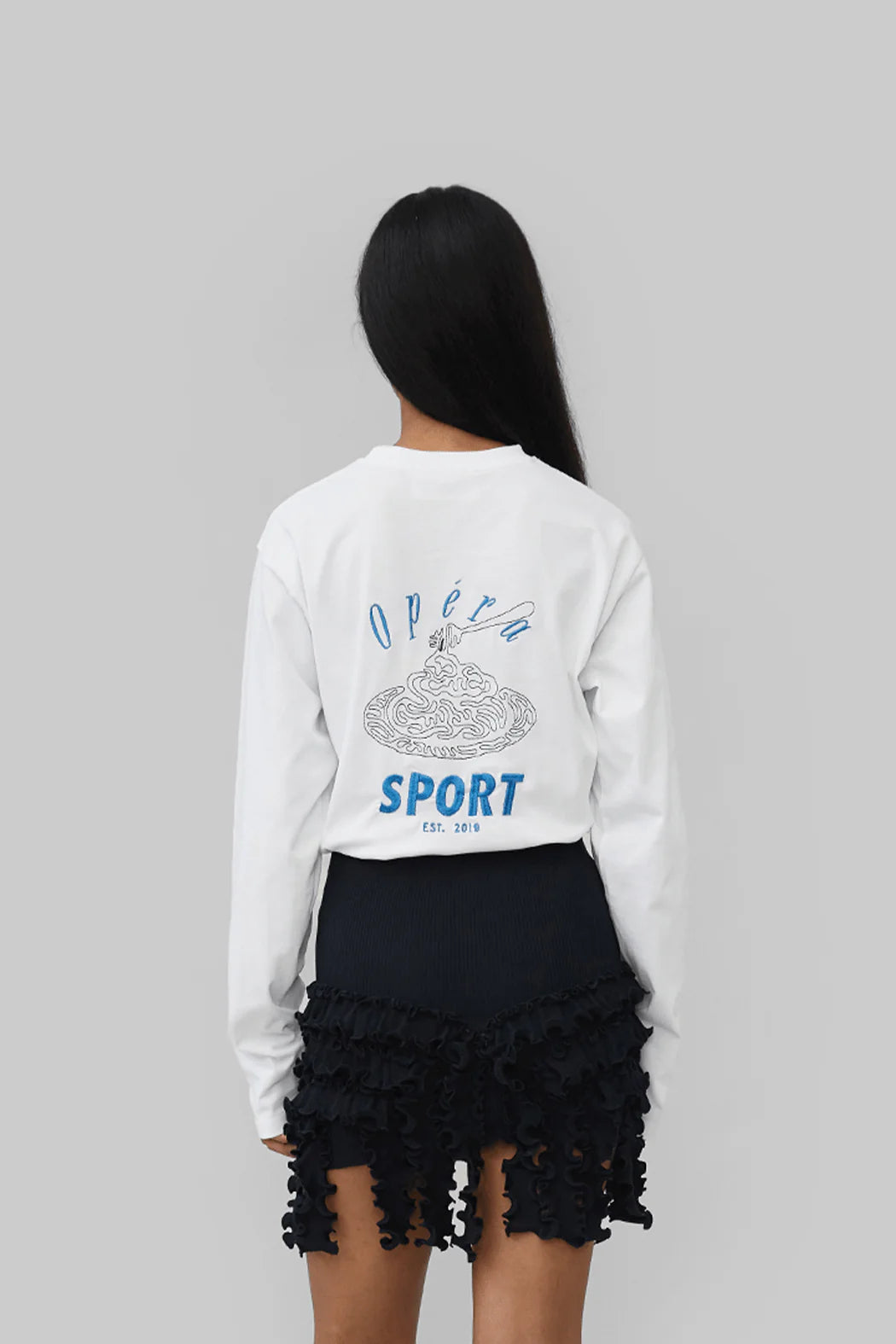 OpéraSport, MIO UNISEX LS TEE, White