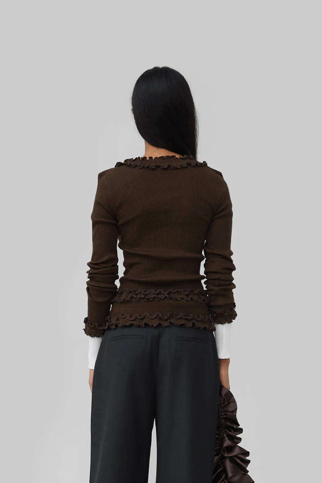 OpéraSport, CAROLINE SEAMLESS CARDIGAN, BROWN