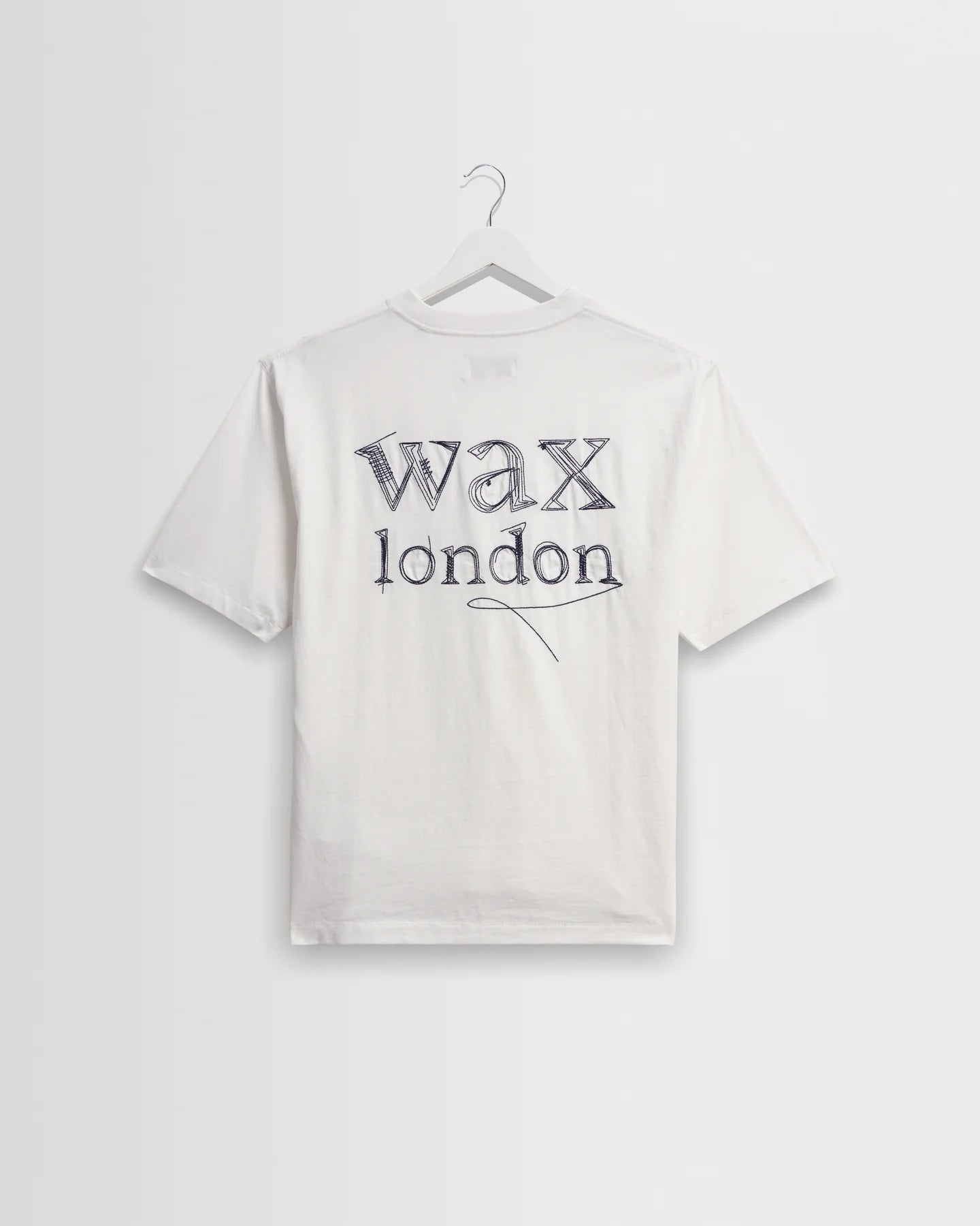 WAX London, Dean Scribble Text T-Shirt, Off White
