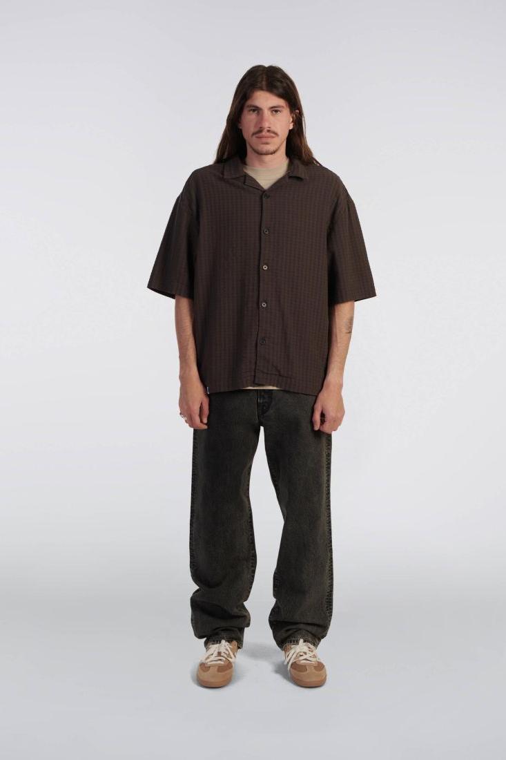 EDWIN, Saga Shirt SS, Brown