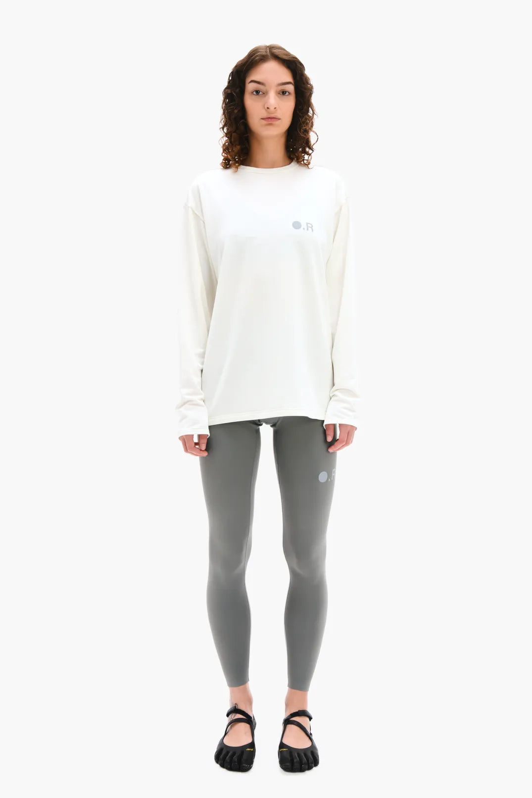 Optimistic Runners, OR Unisex Tights, Asphalt Grey