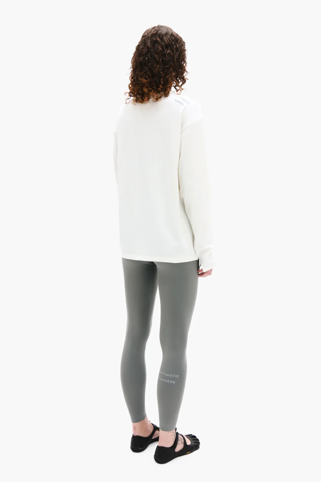 Optimistic Runners, OR Unisex Tights, Asphalt Grey