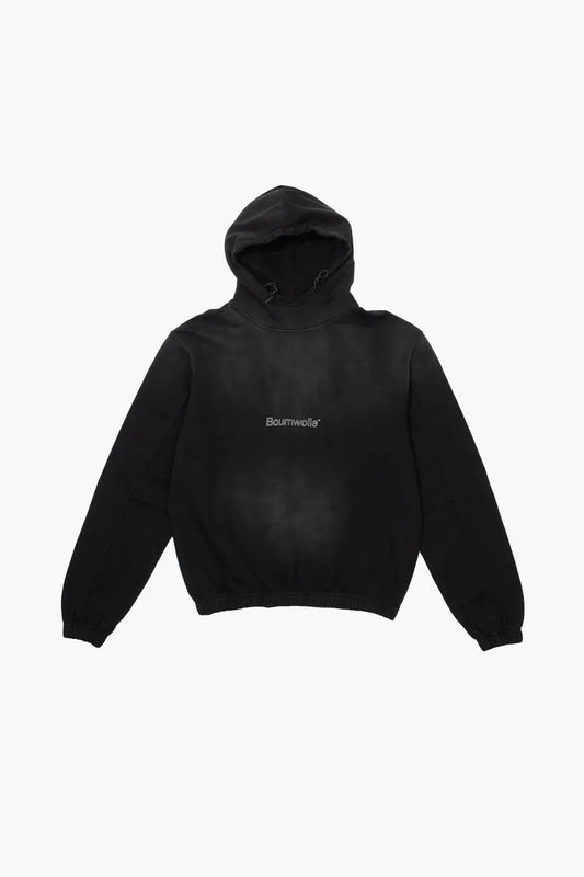 Optimistic Runners, Baumwolle Hoodie, Washed Black