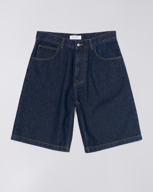 EDWIN, WORKER SHORT, Dark Blue Marble Wash