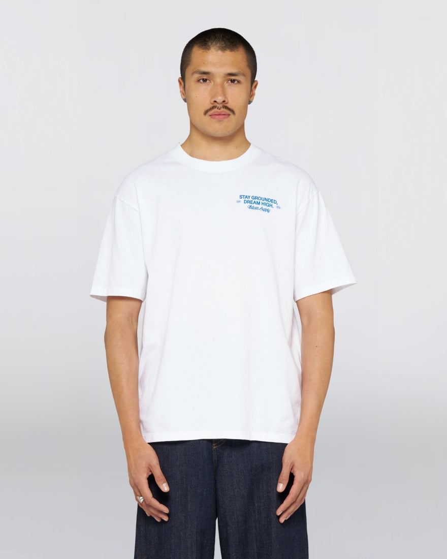EDWIN , LAID-BACK LEAGUE T-SHIRT, White