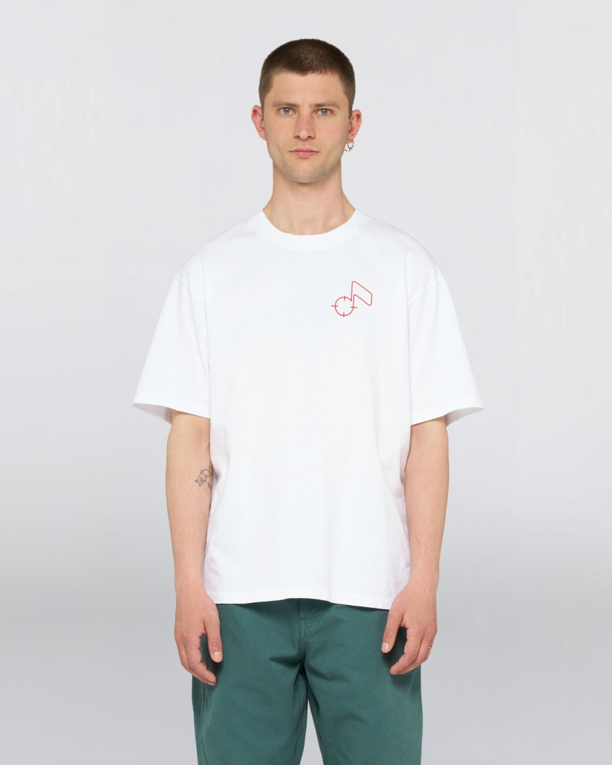 EDWIN , CHARMER T-SHIRT, White