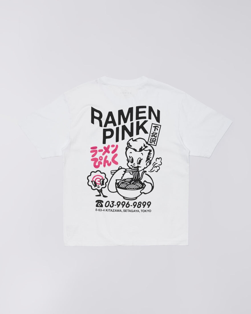 EDWIN , RAMEN PINK T-SHIRT, White