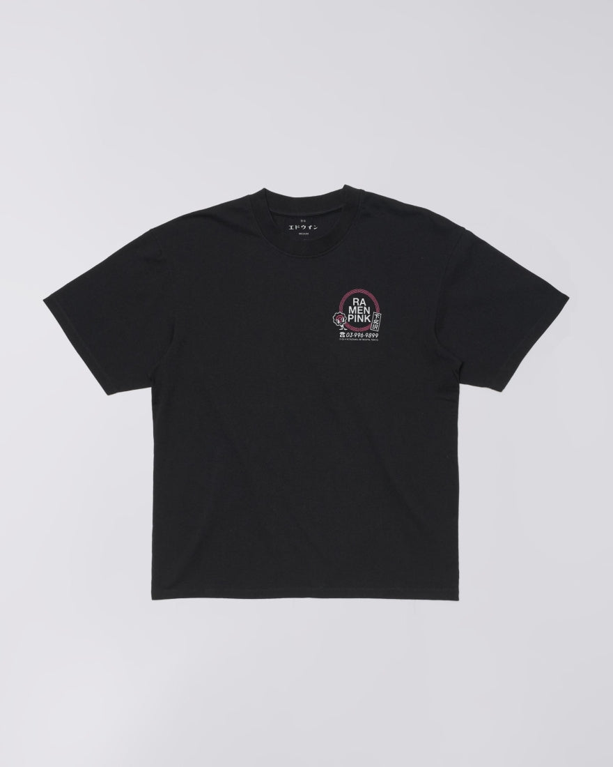 EDWIN , RAMEN PINK T-SHIRT, Black
