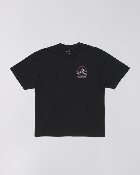 EDWIN , RAMEN PINK T-SHIRT, Black