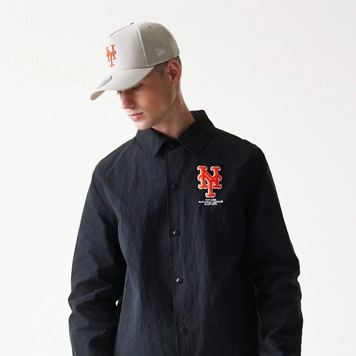 New era, New York Mets MLB Coaches Jacket, Black