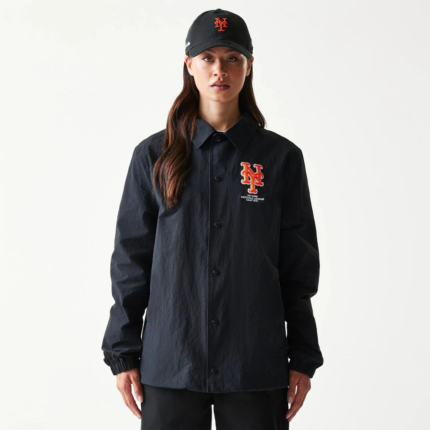 New era, New York Mets MLB Coaches Jacket, Black