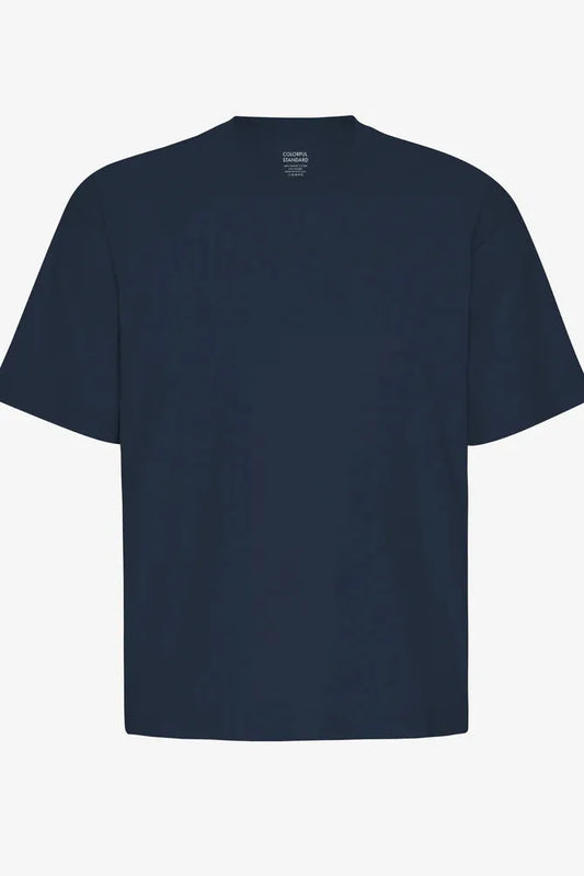 Colourful Standard, Oversized Organic T-Shirt, Navy Blue