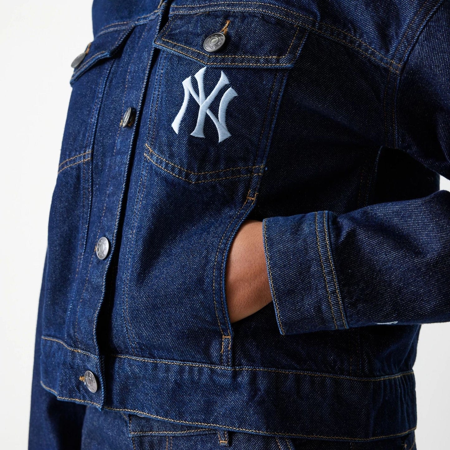 New Era, New York Yankees, Womens Denim Jacket, Dark Blue